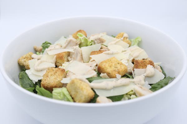 Ceasar salad in a bowl